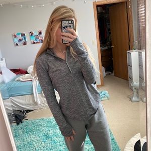 Grey Nike quarter zip
